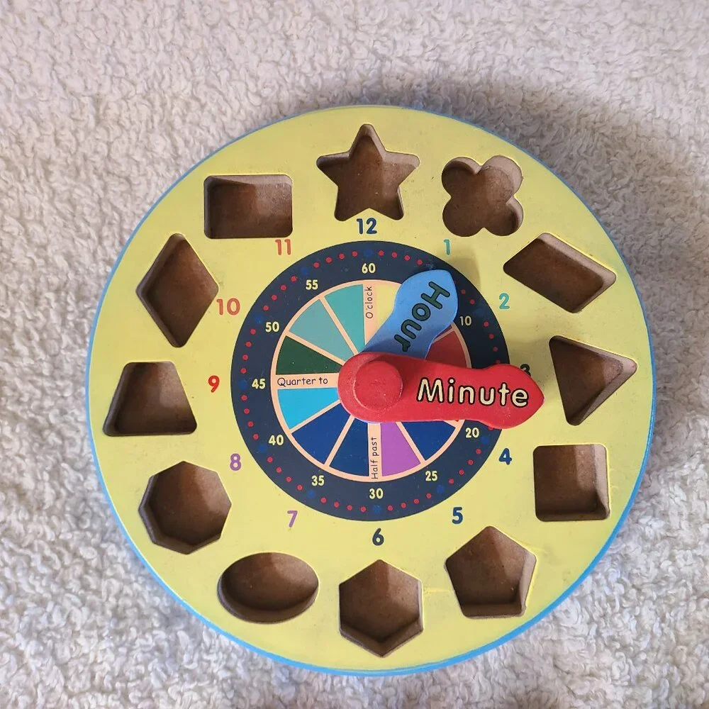 5/$30 Melissa & Doug Shape Sorting Clock